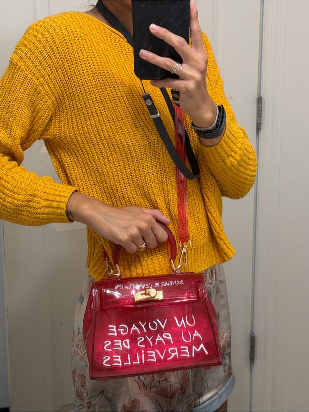 Y2K Pink Transparent Mini Bag 💕✨